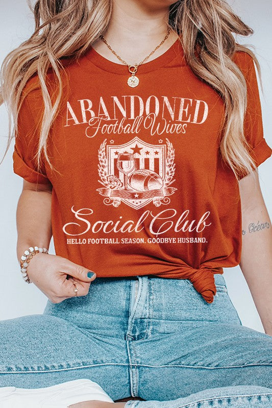 Abandoned Football Wives Social Club Fall Tee