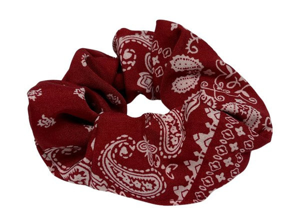 Paisley Hair Scrunchie