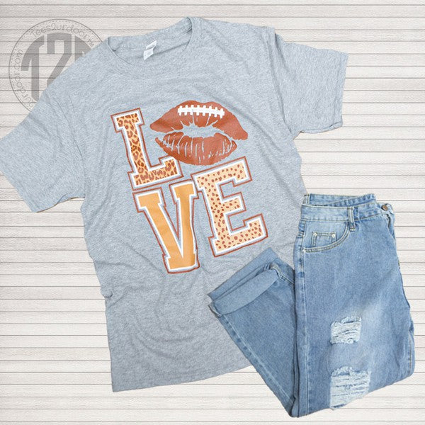 Football Lips Love T-Shirt