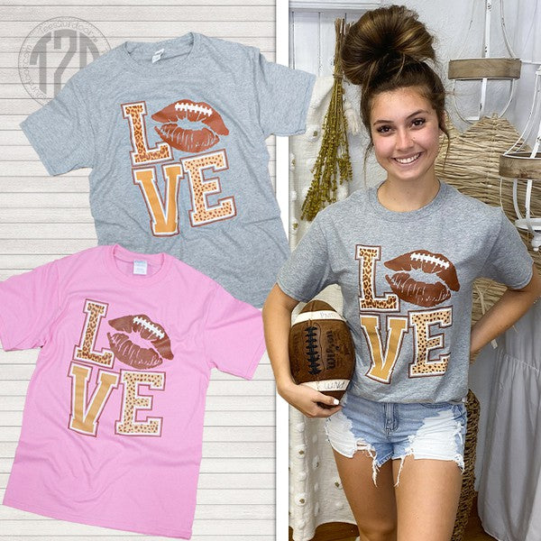 Football Lips Love T-Shirt