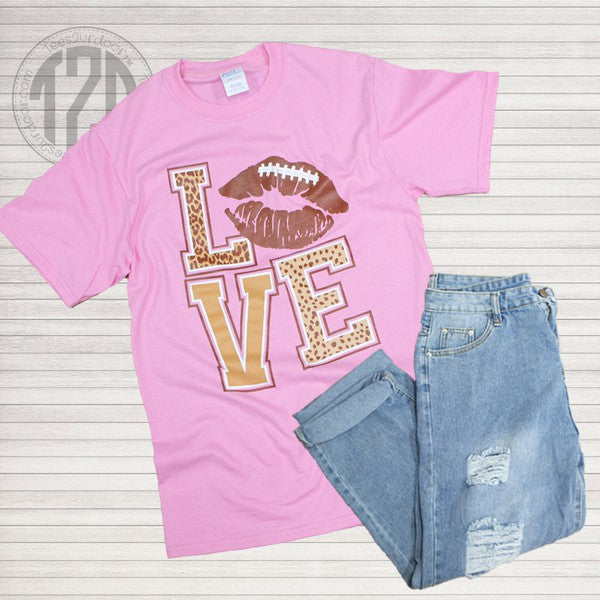 Football Lips Love T-Shirt