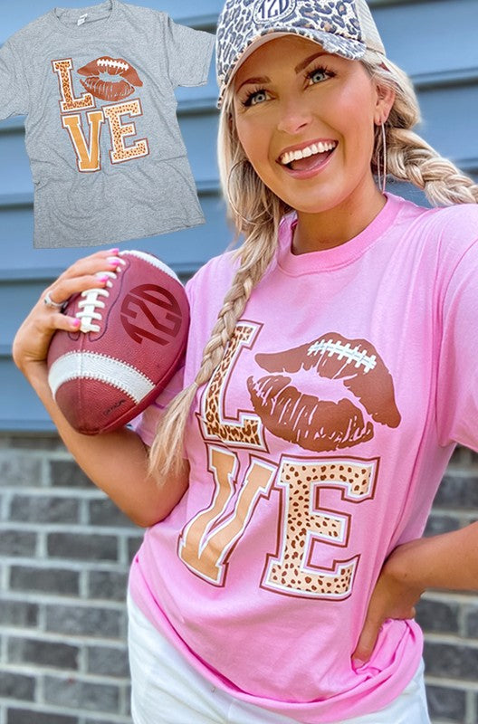 Football Lips Love T-Shirt