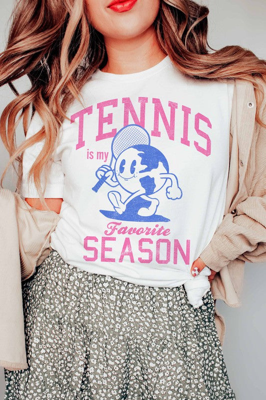 TENNIS IS MY FAVORITE SEASON GRAPHIC TEE