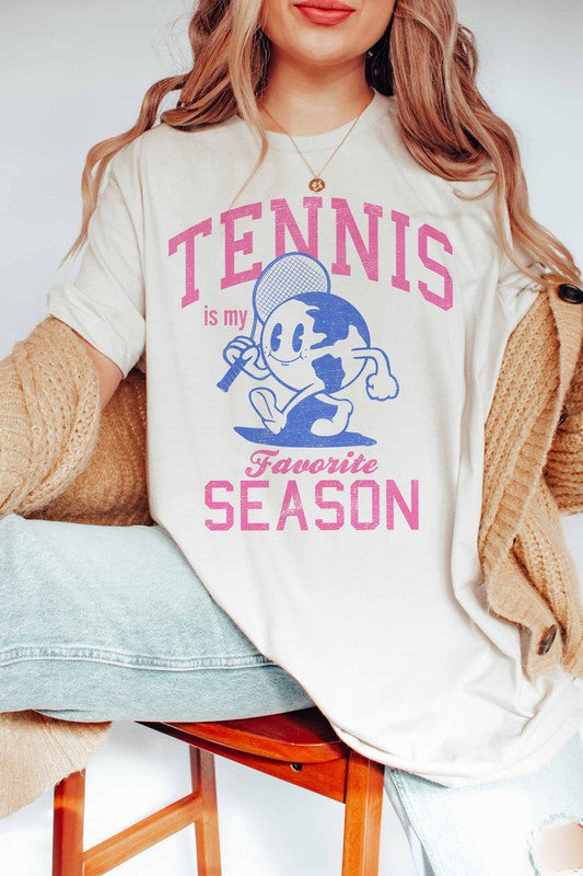 TENNIS IS MY FAVORITE SEASON GRAPHIC TEE