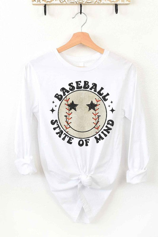 BASEBALL STATE OF MIND LONG SLEEVE TEE