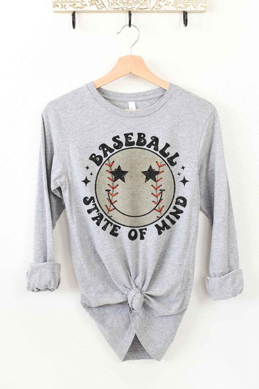 BASEBALL STATE OF MIND LONG SLEEVE TEE