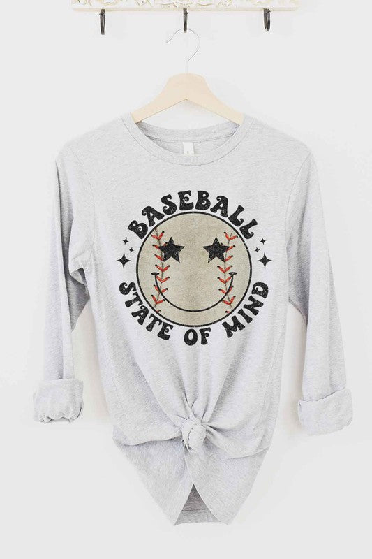 BASEBALL STATE OF MIND LONG SLEEVE TEE