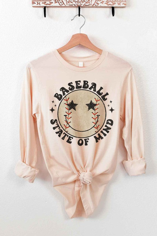 BASEBALL STATE OF MIND LONG SLEEVE TEE